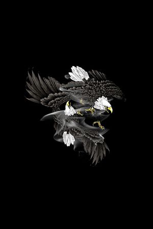 抽象手绘动物老鹰几何花卉数码印花印花华亿平台图片