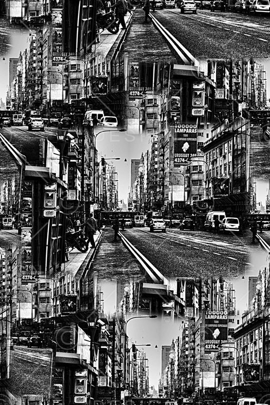 抽象手绘风景房子数码印花印花华亿平台图片