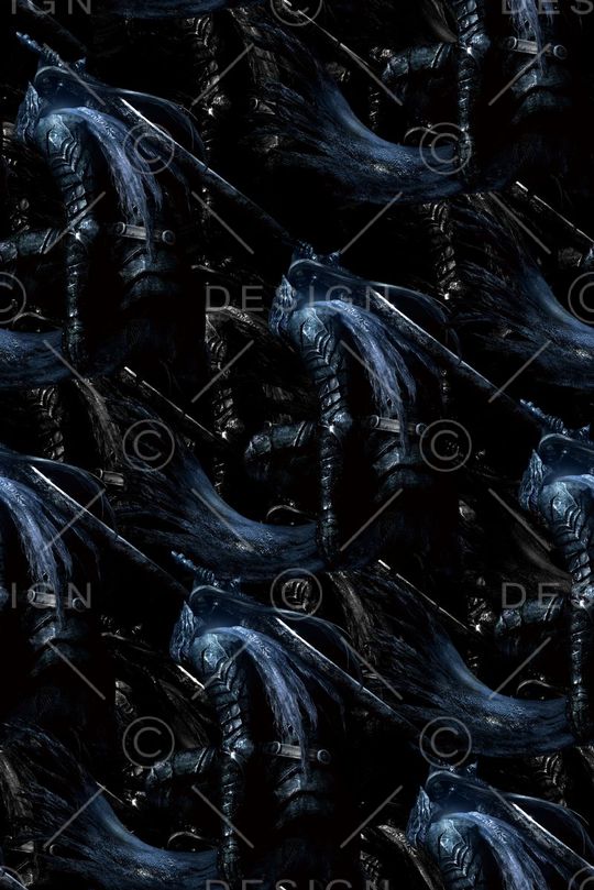 抽象手绘游戏人物剑数码印花印花华亿平台图片