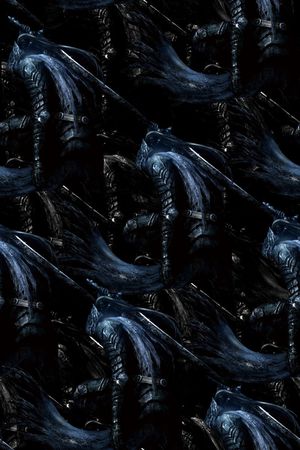 抽象手绘游戏人物剑数码印花印花华亿平台图片