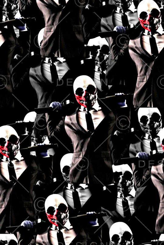 抽象手绘游戏人物剑数码印花印花华亿平台图片