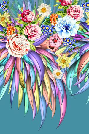 抽象印花华亿平台图片