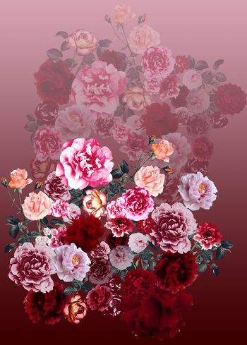 渐变印花华亿平台图片