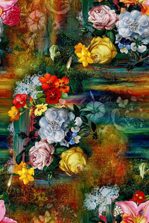 抽象印花华亿平台图片