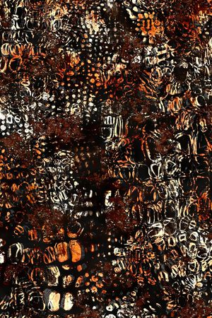 豹纹肌理印花华亿平台图片