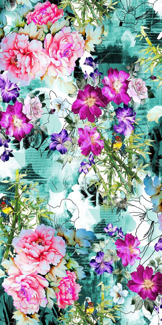 乱花印花华亿平台图片