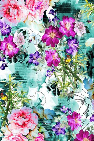 乱花印花华亿平台图片