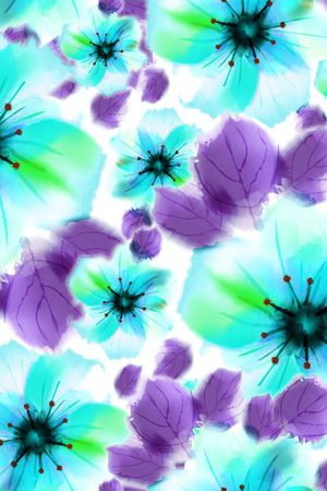 玉兰花印花华亿平台图片