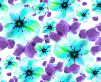 732713-水墨花灰绿色2