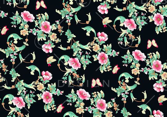 乱花印花华亿平台图片