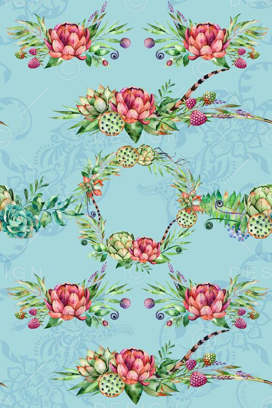 手绘花卉印花华亿平台图片