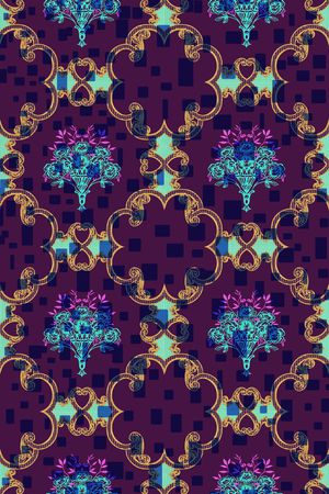 复古印花华亿平台图片