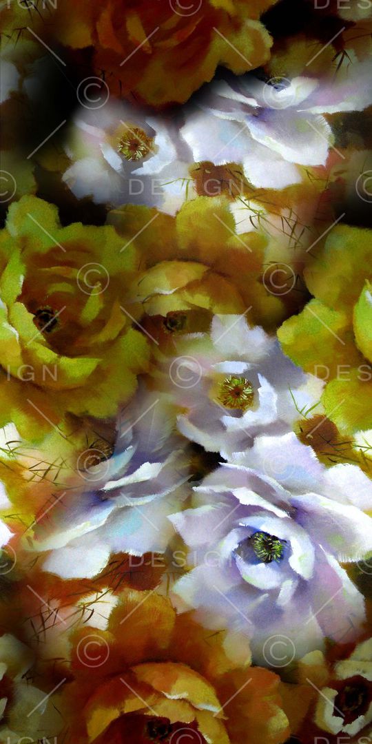 牡丹印花华亿平台图片