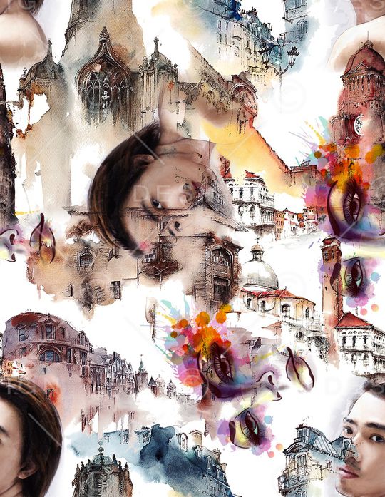 时尚大牌女装连衣裙印花华亿平台图片