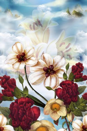 乱花印花华亿平台图片