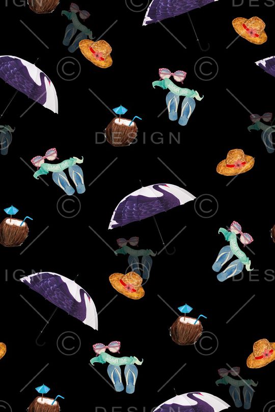 夏日沙滩印花华亿平台图片