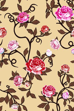 乱花印花华亿平台图片