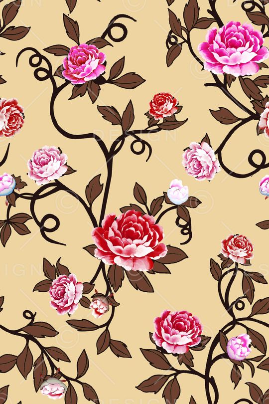 乱花印花华亿平台图片