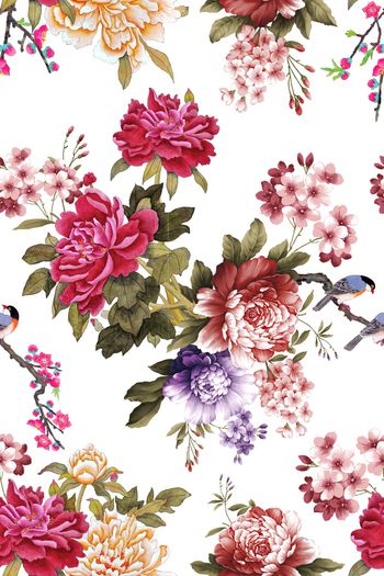 花朵印花华亿平台图片