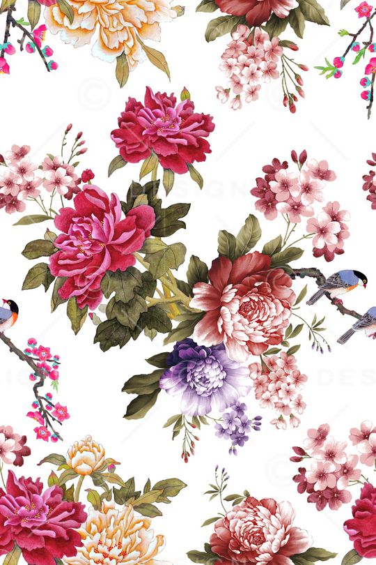 花朵印花华亿平台图片