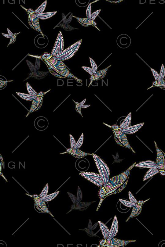 花鸟印花华亿平台图片