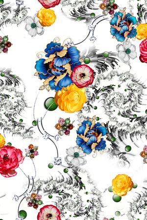 花朵印花华亿平台图片