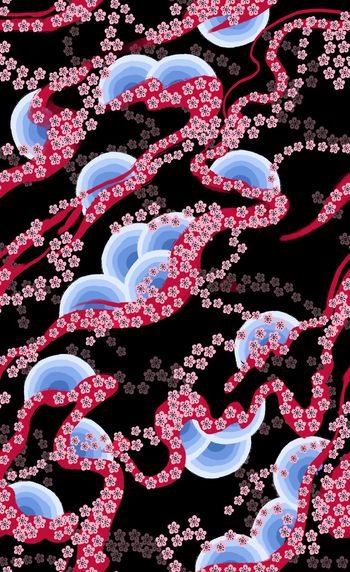 日本花印花华亿平台图片