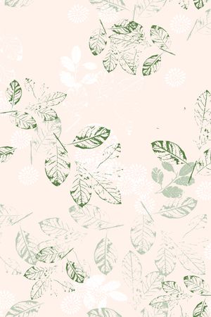 树叶印花华亿平台图片