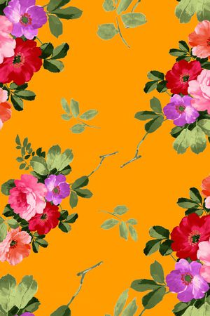 绣球花印花华亿平台图片