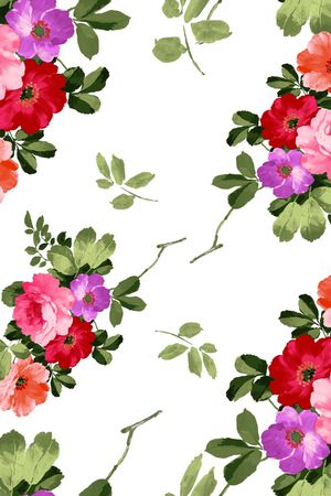 绣球花印花华亿平台图片