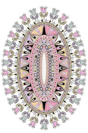 几何花卉印花华亿平台图片