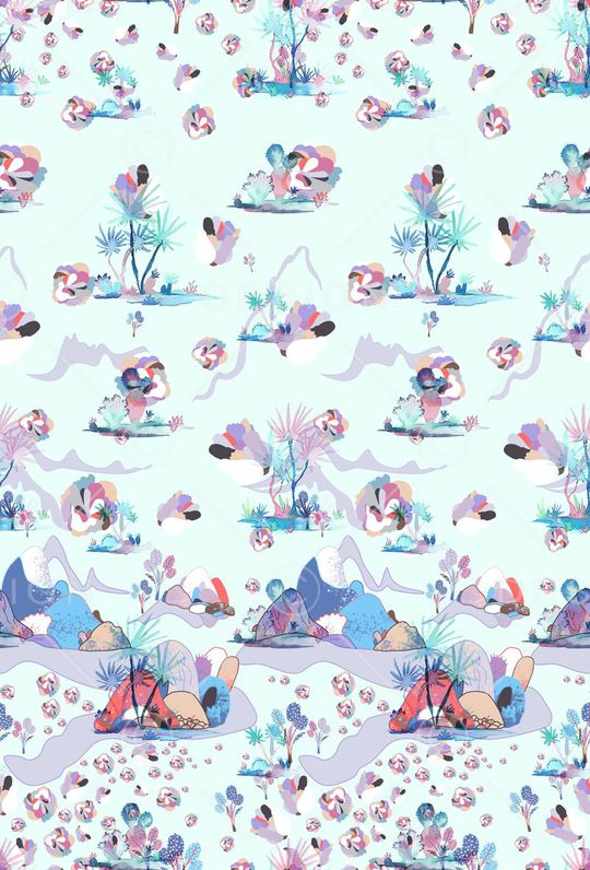 抽象印花华亿平台图片