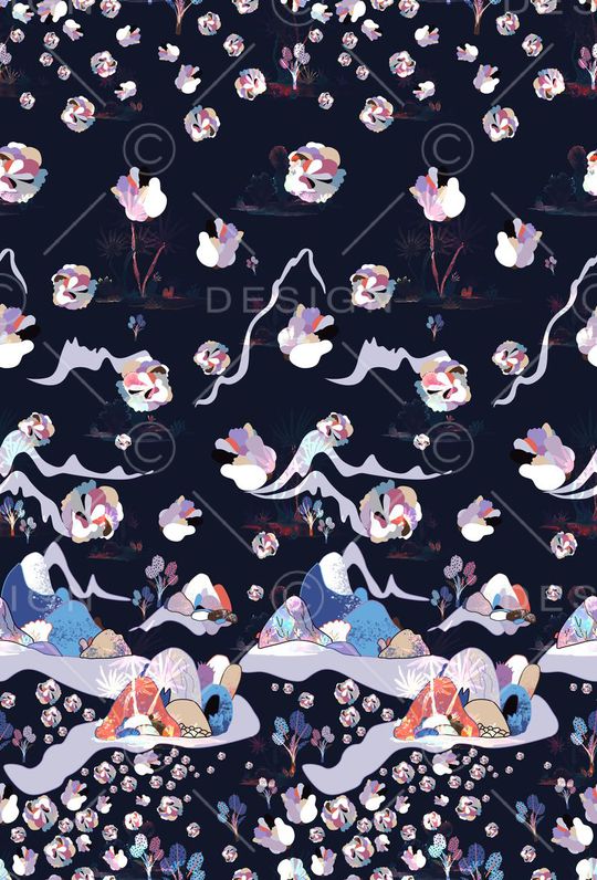 抽象印花华亿平台图片