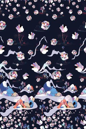 抽象印花华亿平台图片