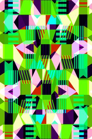 色块印花华亿平台图片