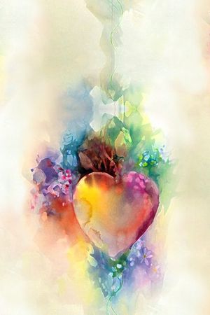 抽象水彩印花华亿平台图片