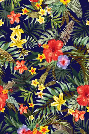 天堂鸟花印花华亿平台图片