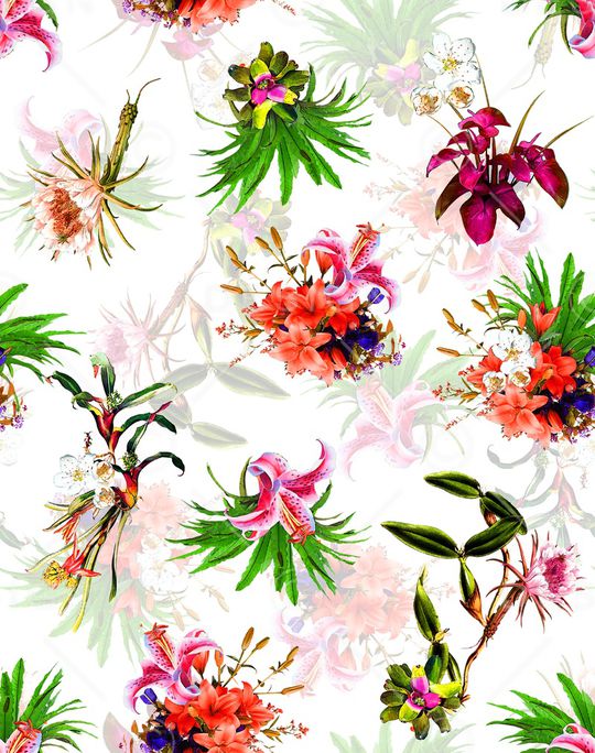 乱花印花华亿平台图片