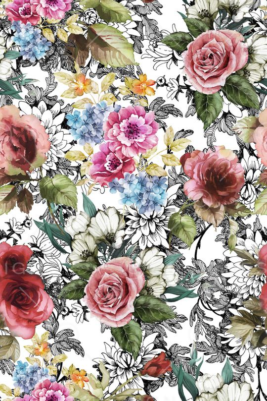 手绘印花华亿平台图片