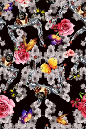 流行前线女装面料印花华亿平台图片