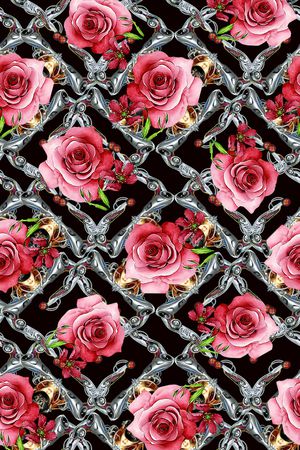 流行前线女装面料印花华亿平台图片