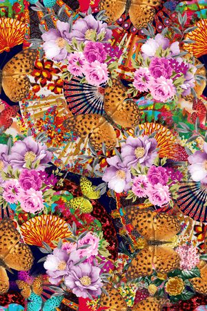 乱花印花华亿平台图片