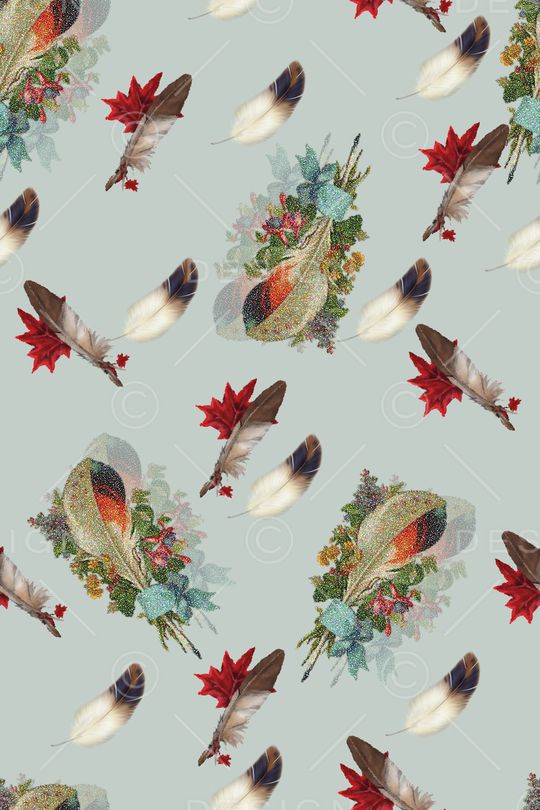 花鸟印花华亿平台图片