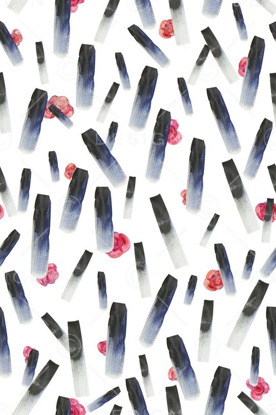 水墨印花华亿平台图片