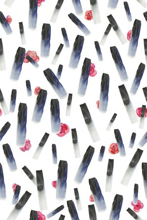 水墨印花华亿平台图片