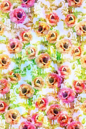 水彩风印花华亿平台图片