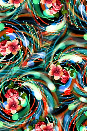 乱花印花华亿平台图片