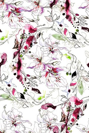 手绘印花华亿平台图片