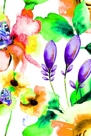 花朵印花华亿平台图片