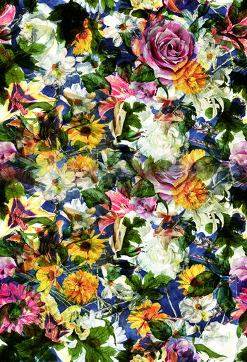 花瓣印花华亿平台图片